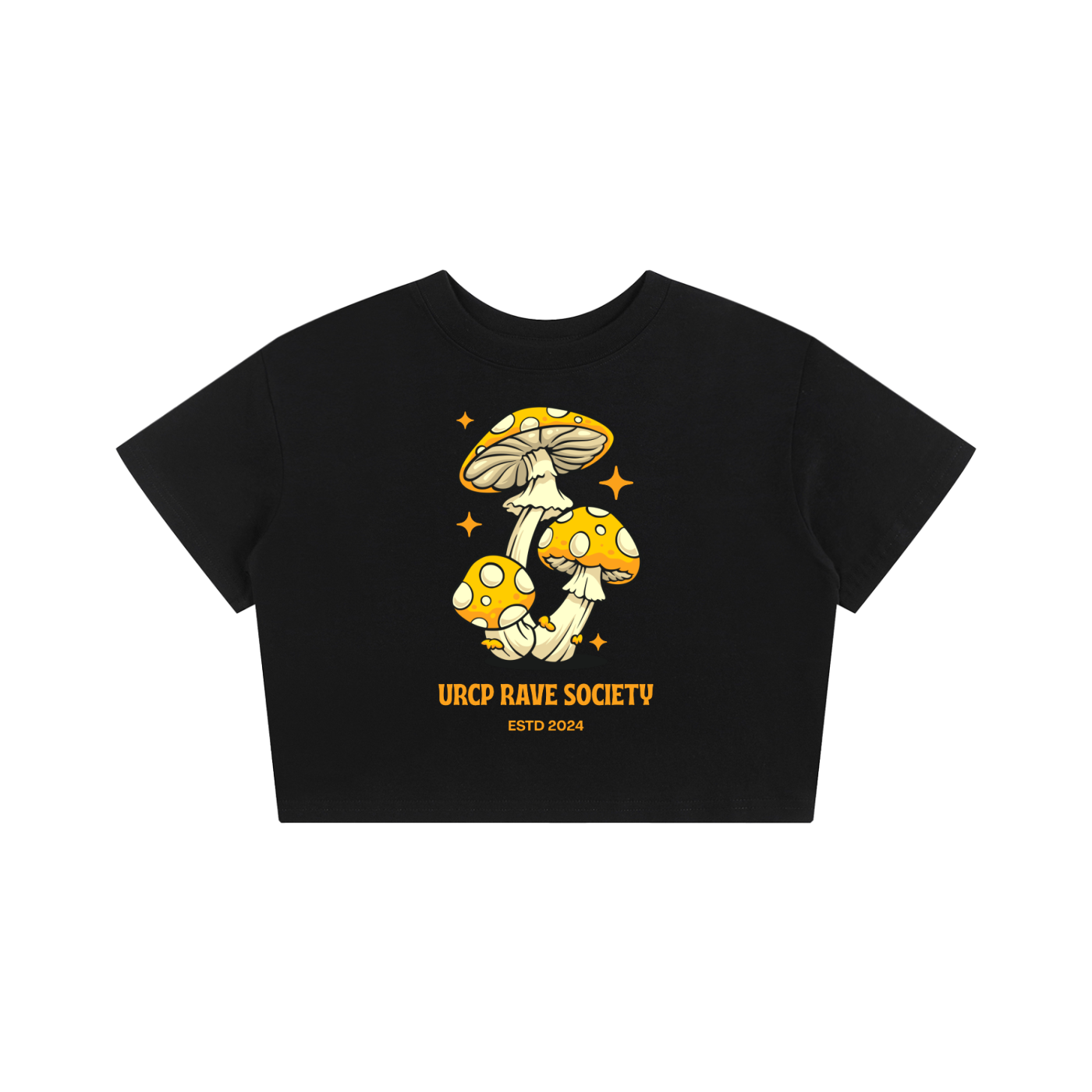 SHROOM CROPPED TEE (front design)