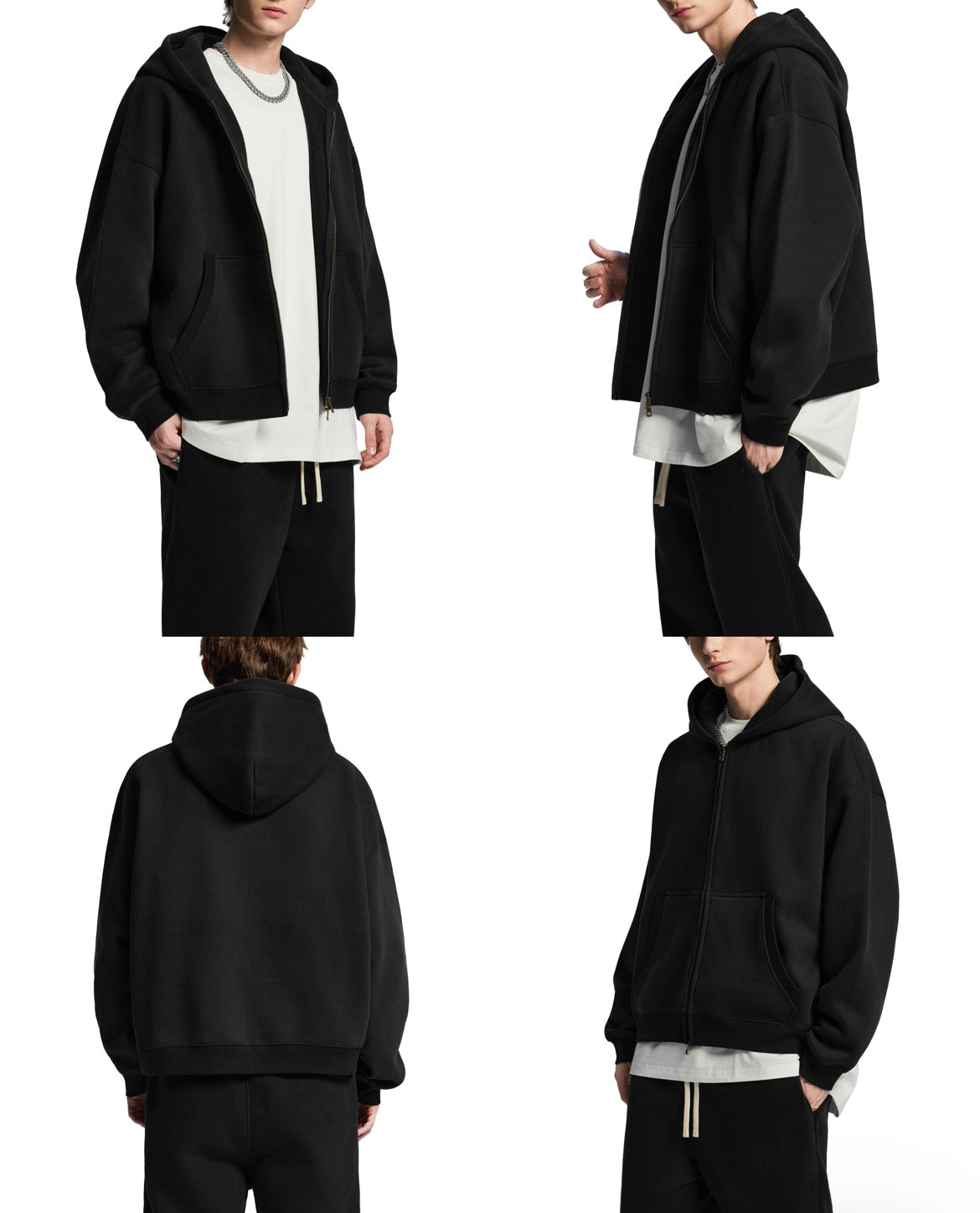 SMOKING AREA UNISEX ZIP UP HOODIE - FRONT PRINT (multiple colours)