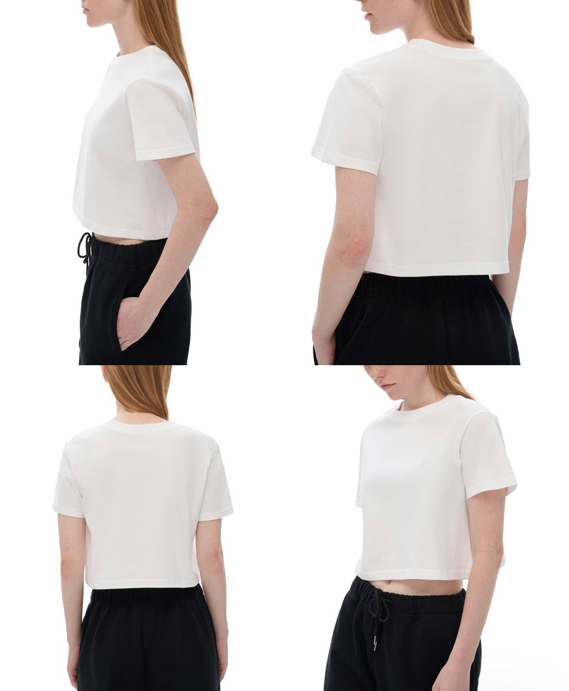 TAKE ME TO YOUR STEREO CROPPED TEE - FRONT PRINT (white)