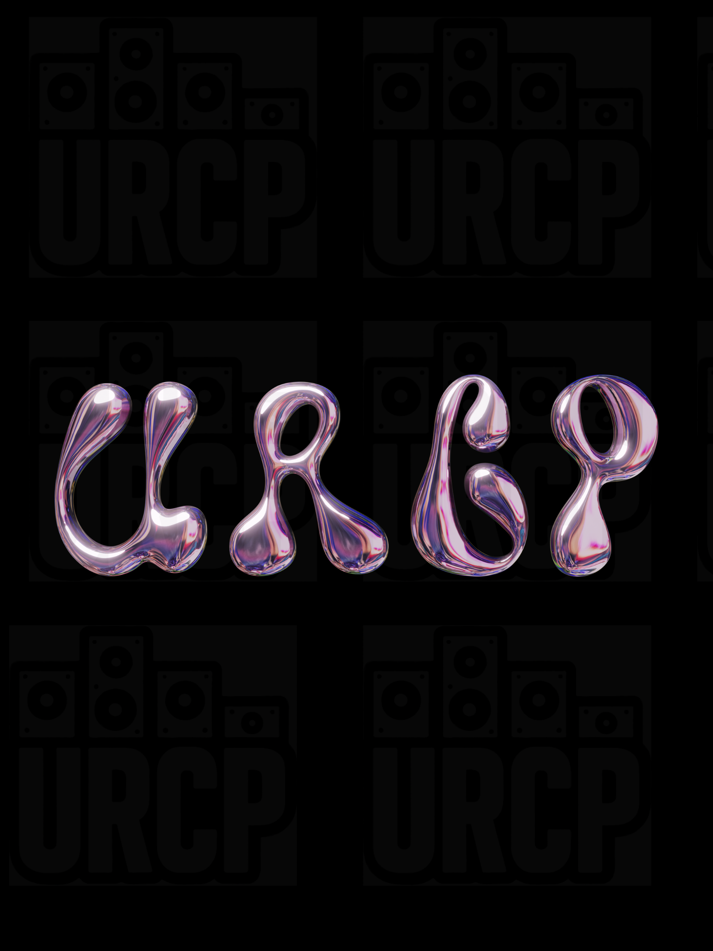 METALLIC URCP UNISEX TEE - BACK PRINT (black/white)