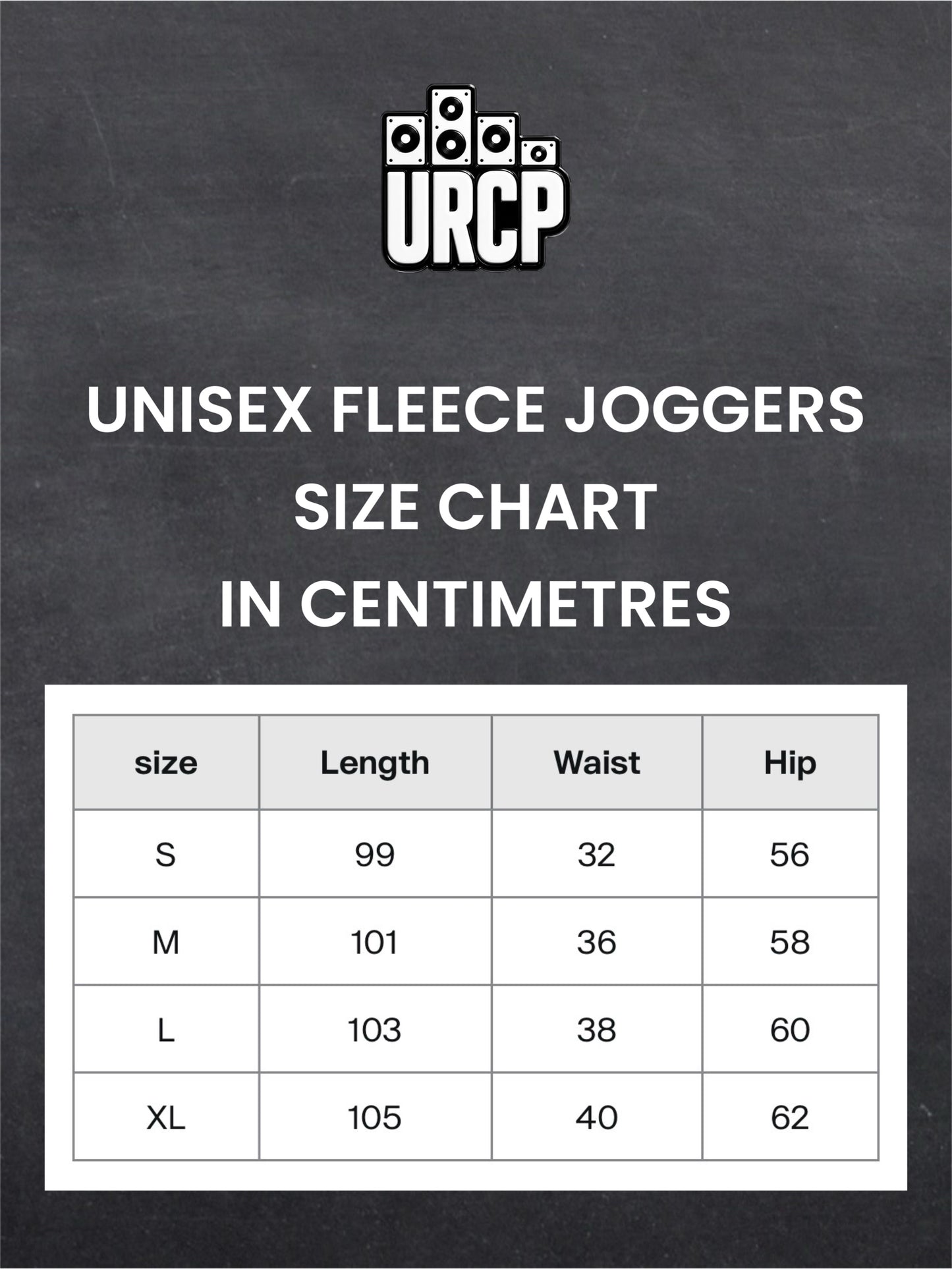 URCP UNISEX FLEECE JOGGERS (multiple colours)