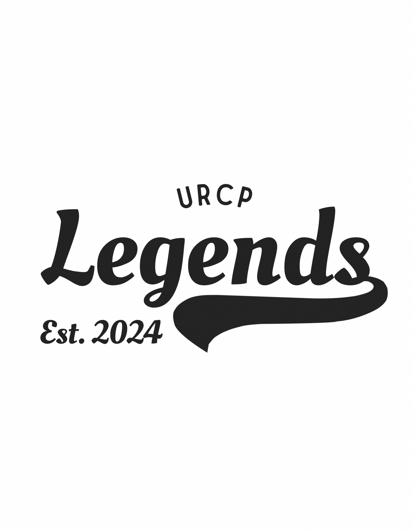 URCP LEGENDS UNISEX TEE - BACK PRINT (multiple colours)