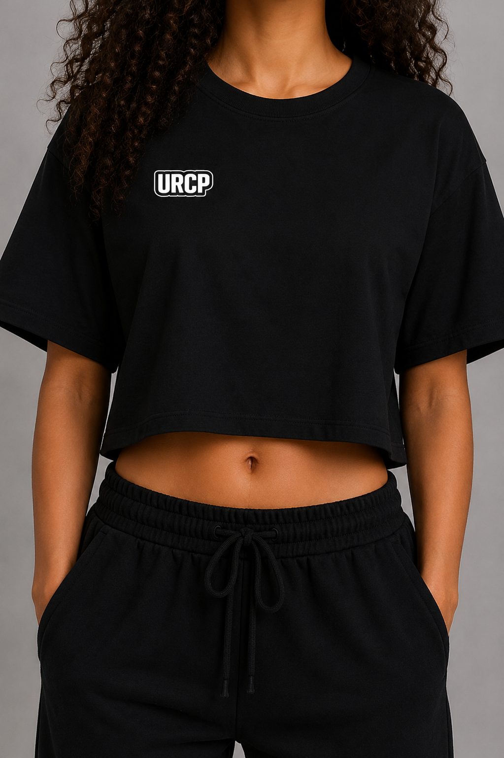 SMOKING AREA CROPPED TEE (back design)