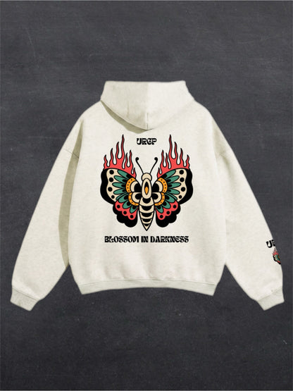 BLOSSOM IN DARKNESS UNISEX HOODIE (back design)
