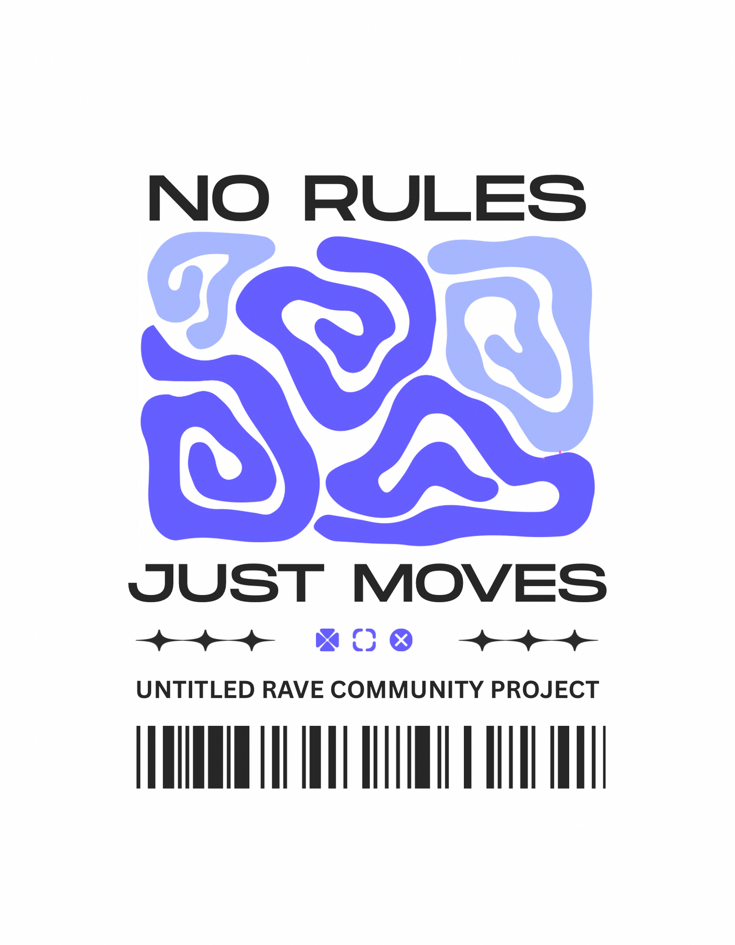 NO RULES UNISEX TEE (back design)