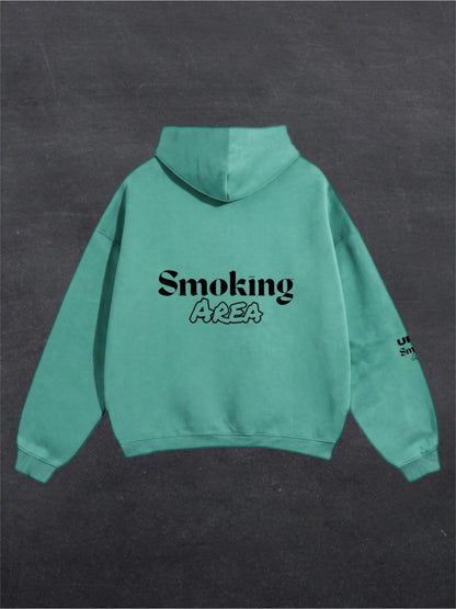 LIGHT SMOKING AREA UNISEX HOODIE - BACK PRINT (multiple colours)