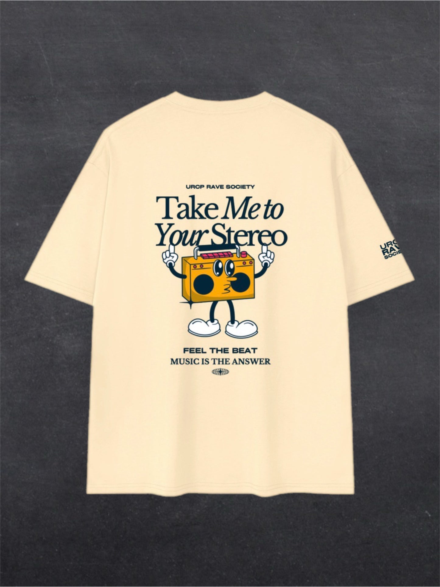 TAKE ME TO YOUR STEREO UNISEX TEE - BACK PRINT (multiple colours)