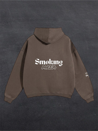 DARK SMOKING AREA UNISEX HOODIE - BACK PRINT (multiple colours)