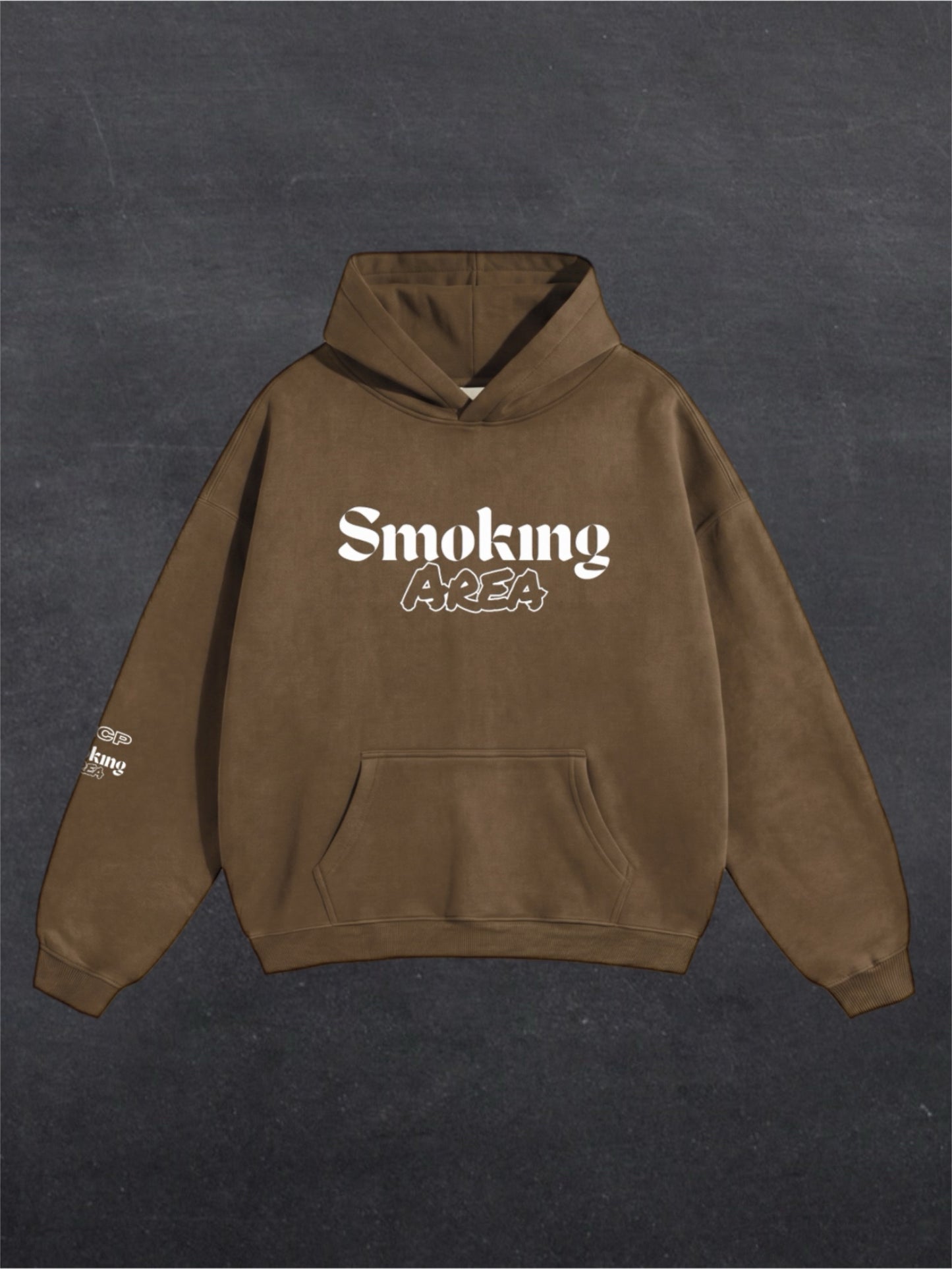 DARK SMOKING AREA UNISEX HOODIE - FRONT PRINT (multiple colours)