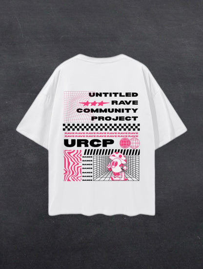 URCP UNISEX POSTER TEE - FRONT PRINT (pink)