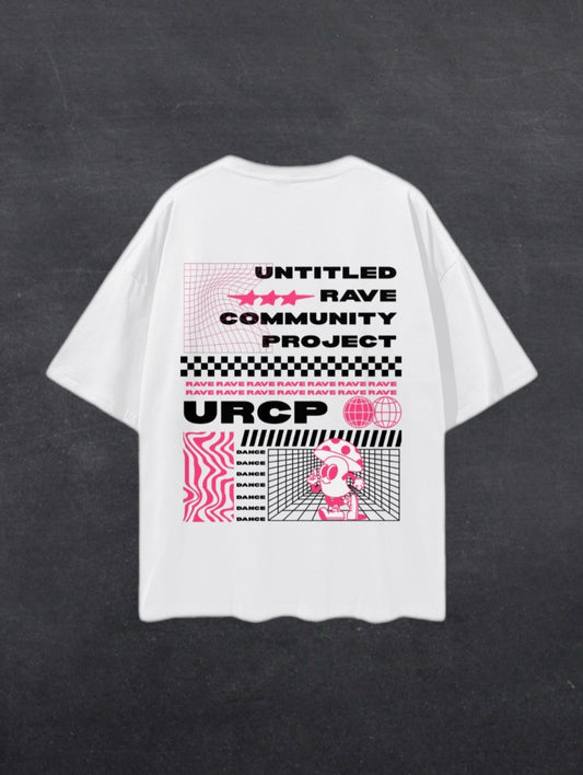 URCP UNISEX POSTER TEE - FRONT PRINT (pink)