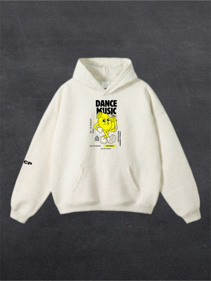 DANCE MUSIC UNISEX HOODIE - FRONT PRINT (multiple colours)