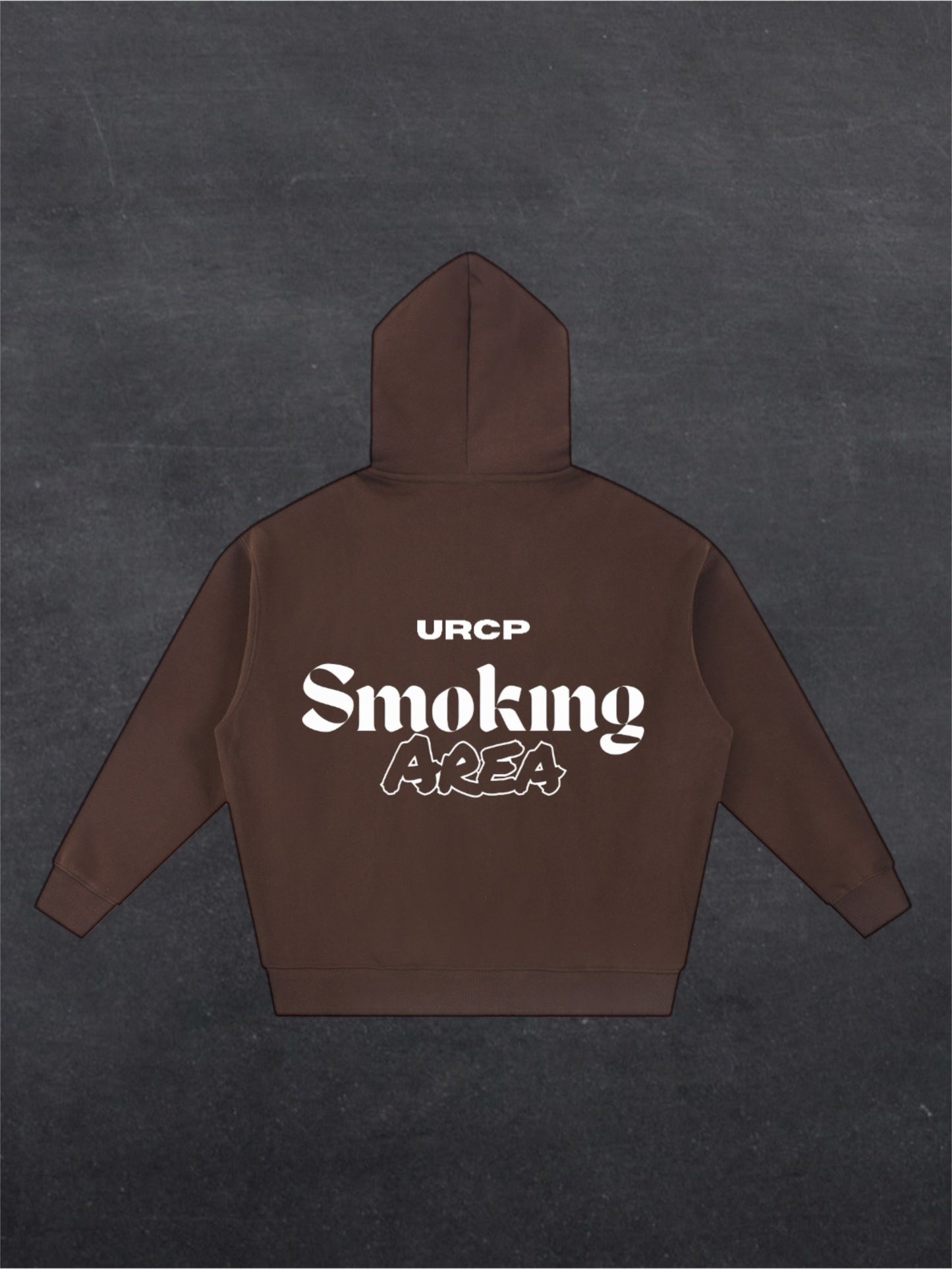 SMOKING AREA UNISEX ZIP UP HOODIE - BACK PRINT (multiple colours)
