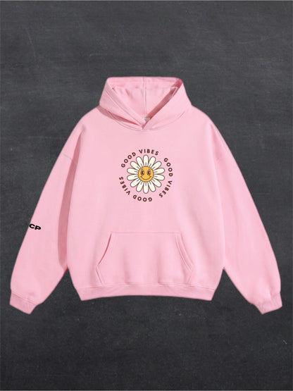 GOOD VIBES UNISEX HOODIE - FRONT PRINT (multiple colours)