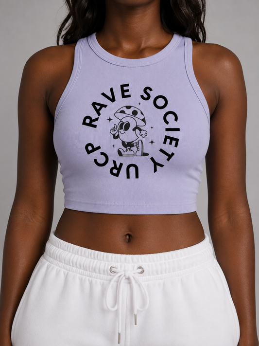 URCP MUSHROOM CREWNECK CROP TOP - FRONT PRINT (multiple colours)