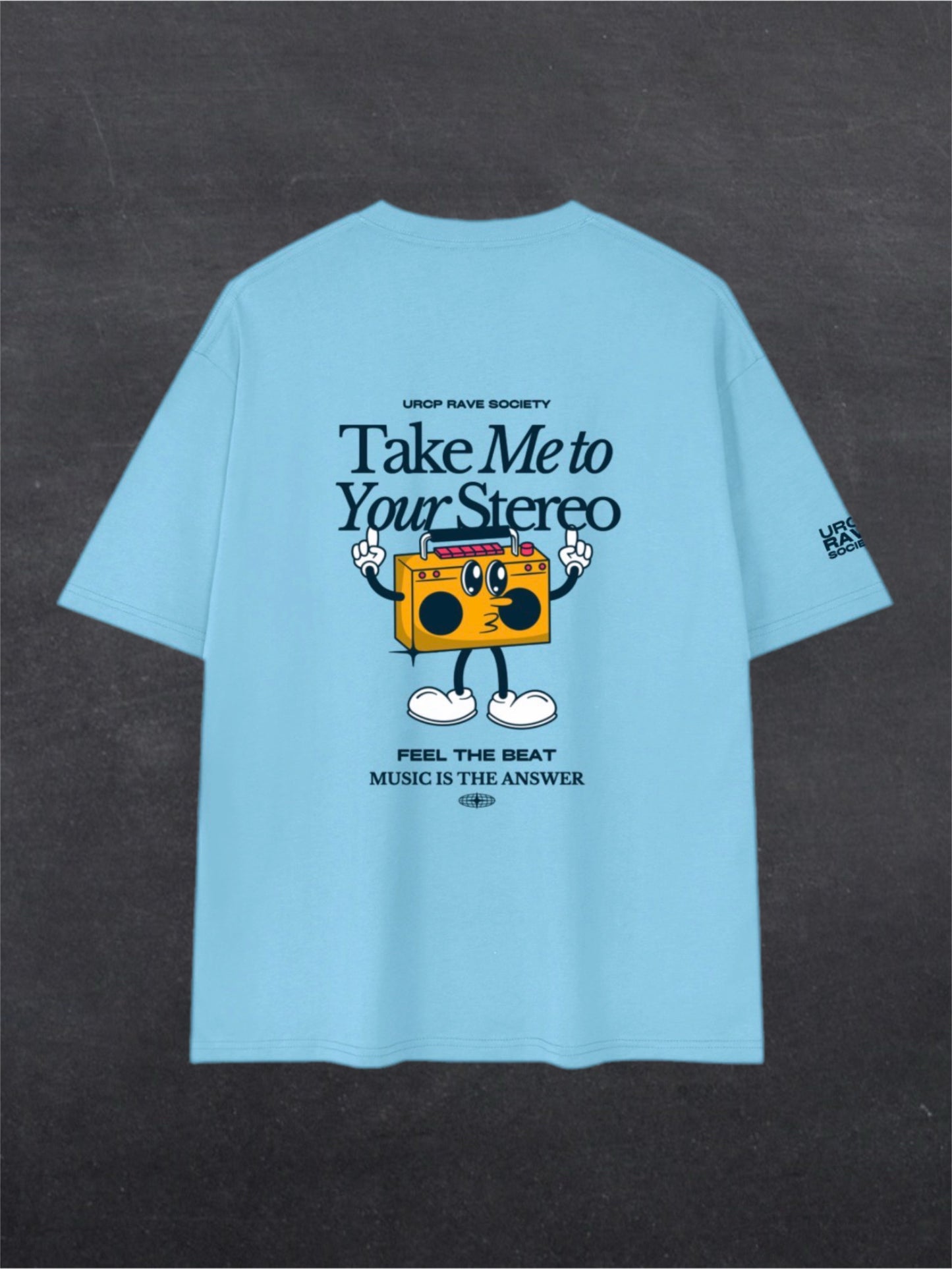 TAKE ME TO YOUR STEREO UNISEX TEE - BACK PRINT (multiple colours)