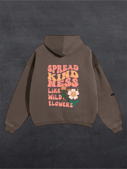 SPREAD KINDNESS UNISEX HOODIE - BACK PRINT (multiple colours)
