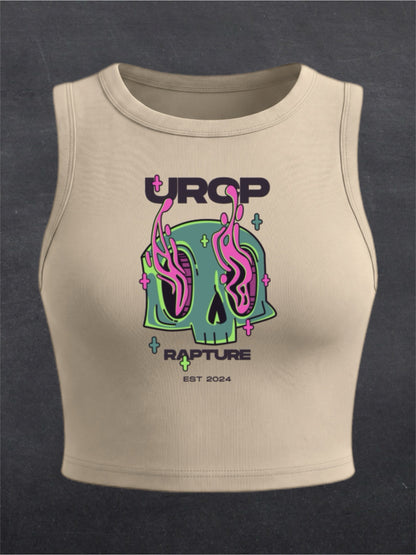 RAPTURE CREWNECK CROP TOP - FRONT PRINT (multiple colours)
