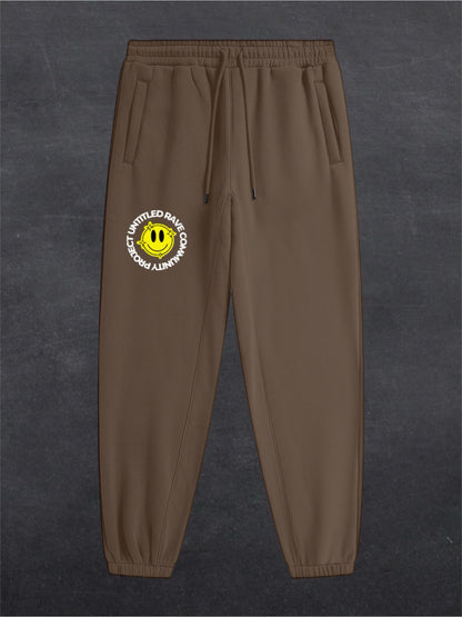URCP SMILEY FLEECE UNISEX JOGGERS (multiple colours)