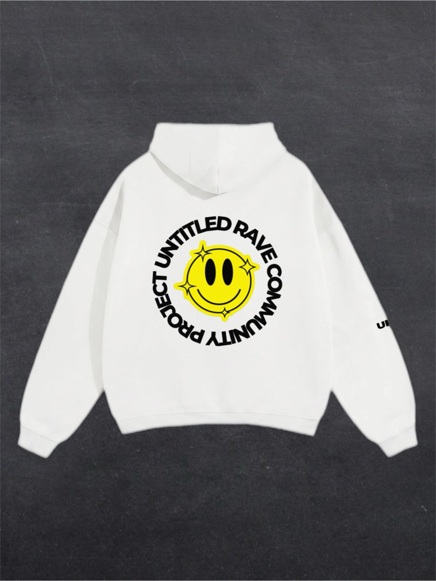 URCP SMILEY UNISEX HOODIE - BACK PRINT (multiple colours)