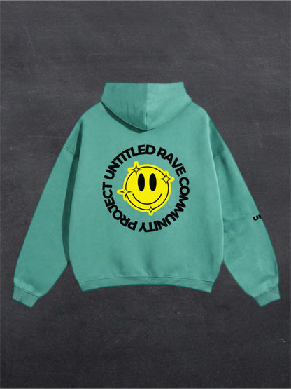 URCP SMILEY UNISEX HOODIE - BACK PRINT (multiple colours)