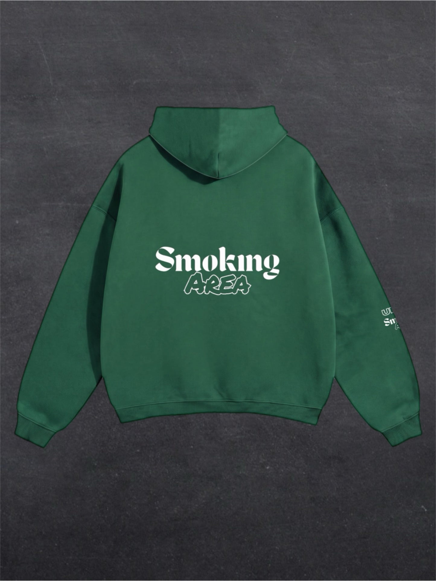 DARK SMOKING AREA UNISEX HOODIE - BACK PRINT (multiple colours)
