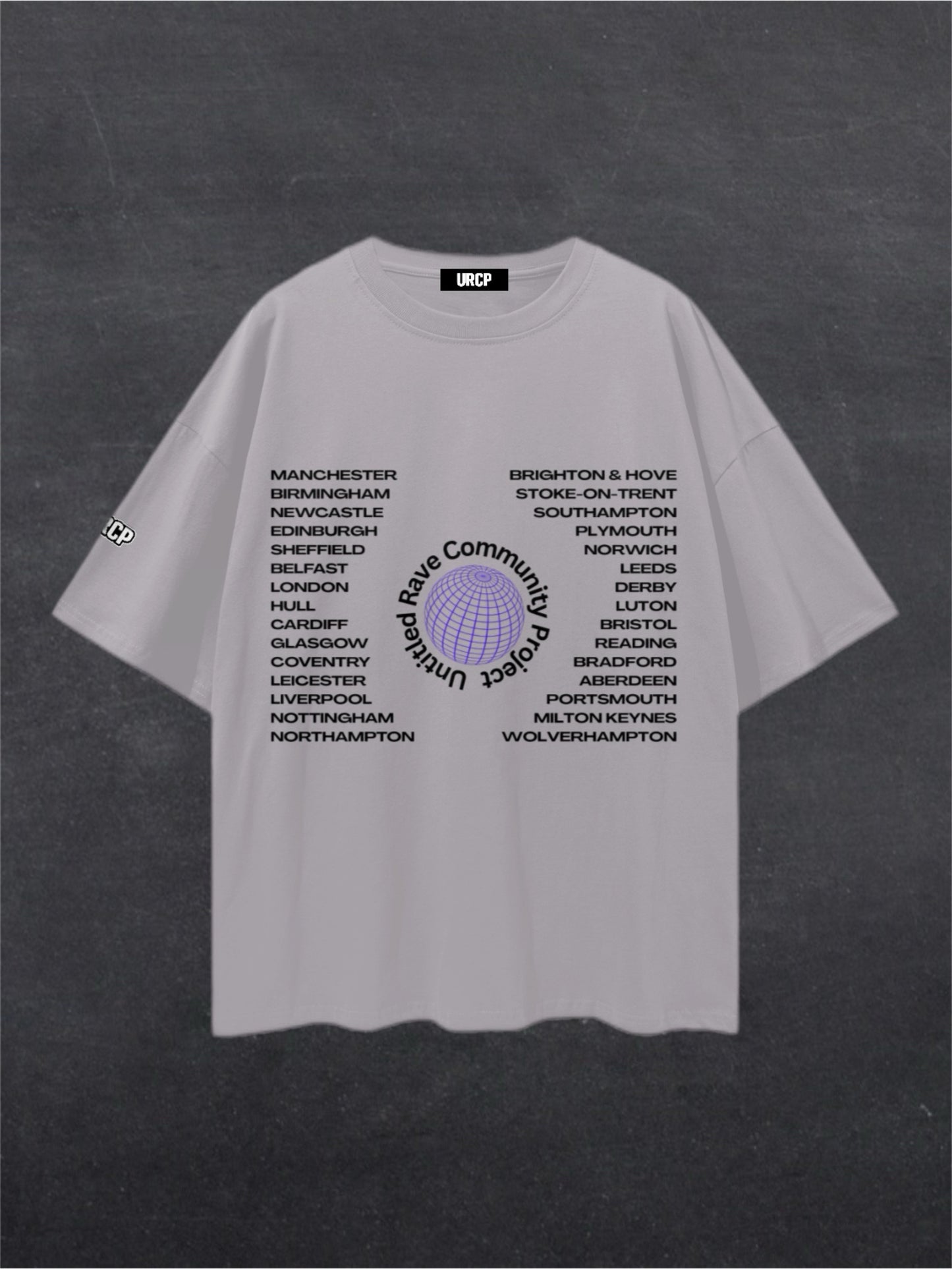 UNITED RAVE KINGDOM UNISEX TEE - FRONT PRINT (multiple colours)