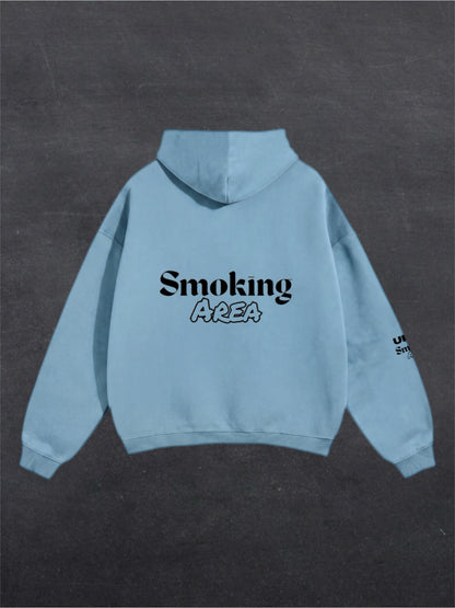 LIGHT SMOKING AREA UNISEX HOODIE - BACK PRINT (multiple colours)