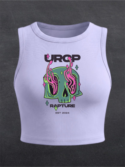 RAPTURE CREWNECK CROP TOP - FRONT PRINT (multiple colours)
