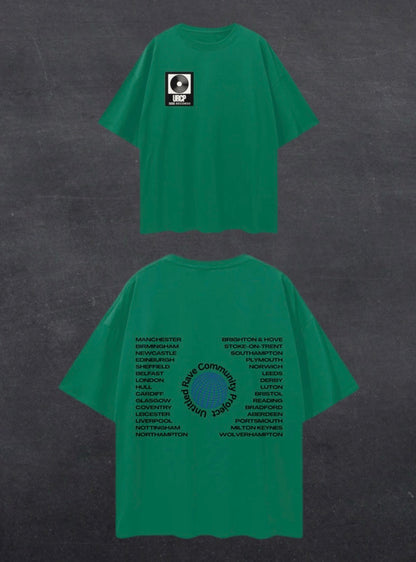 UNITED RAVE KINGDOM UNISEX TEE - BACK PRINT (multiple colours)