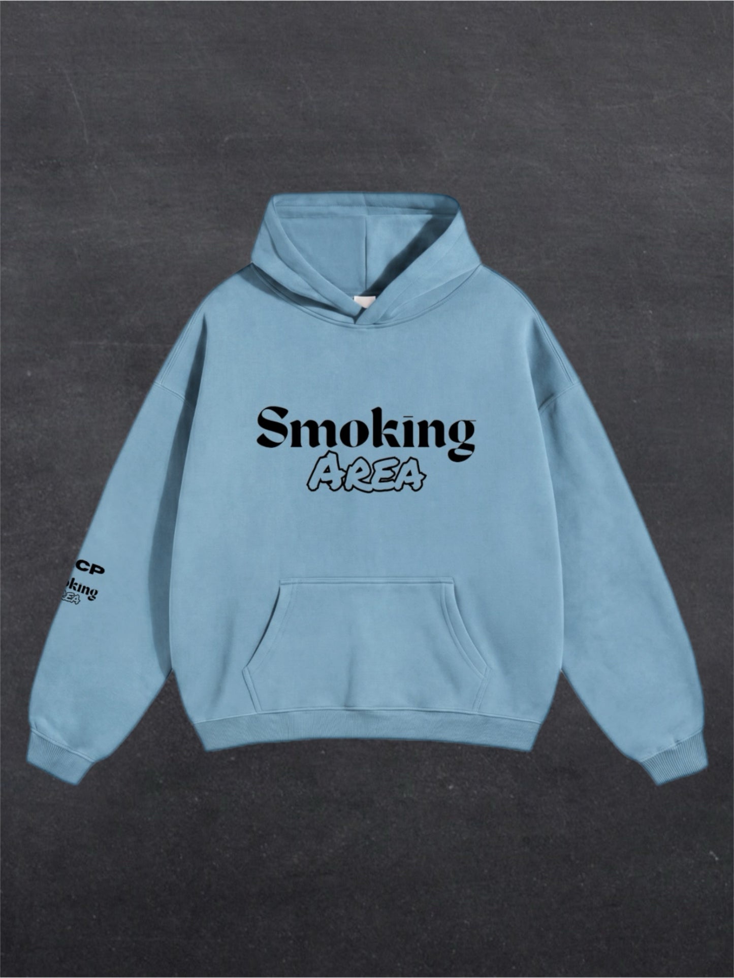 LIGHT SMOKING AREA UNISEX HOODIE - FRONT PRINT (multiple colours)