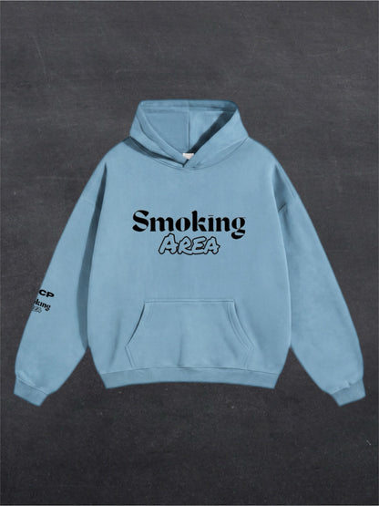 LIGHT SMOKING AREA UNISEX HOODIE - FRONT PRINT (multiple colours)