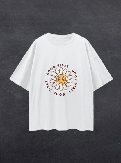 GOOD VIBES UNISEX TEE - FRONT PRINT (multiple colours)