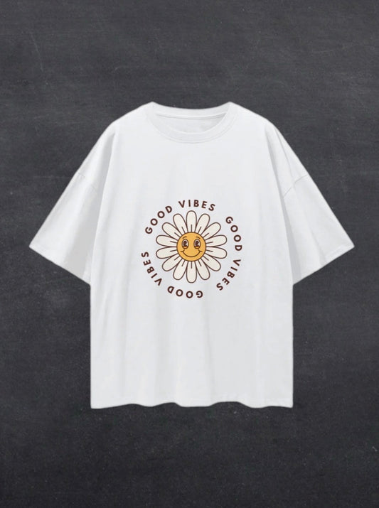 GOOD VIBES UNISEX TEE - FRONT PRINT (multiple colours)