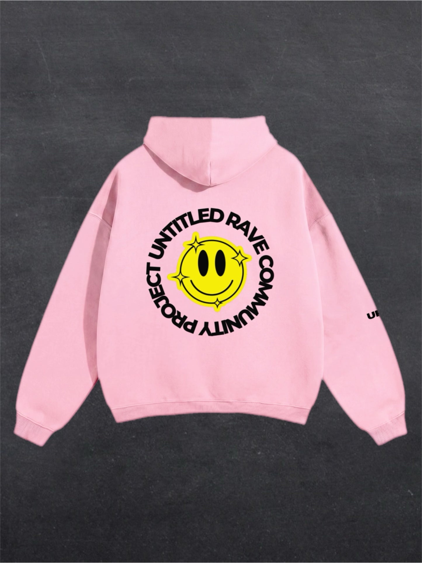 URCP SMILEY UNISEX HOODIE - BACK PRINT (multiple colours)