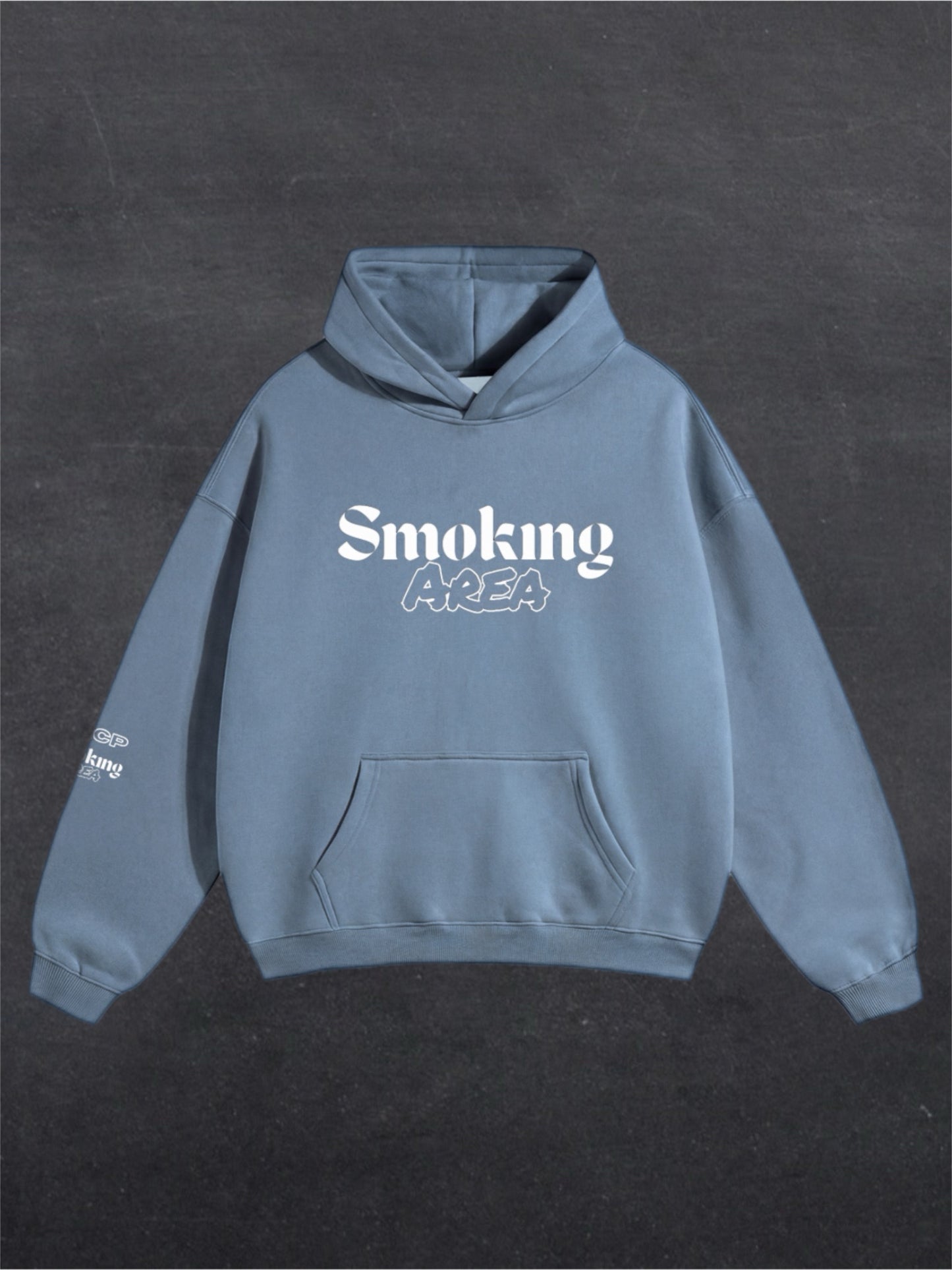 DARK SMOKING AREA UNISEX HOODIE - FRONT PRINT (multiple colours)