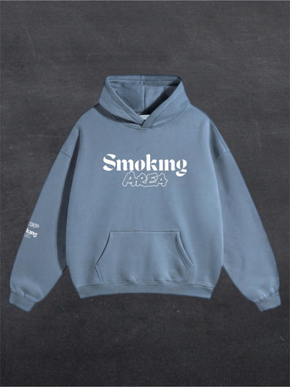 DARK SMOKING AREA UNISEX HOODIE - FRONT PRINT (multiple colours)