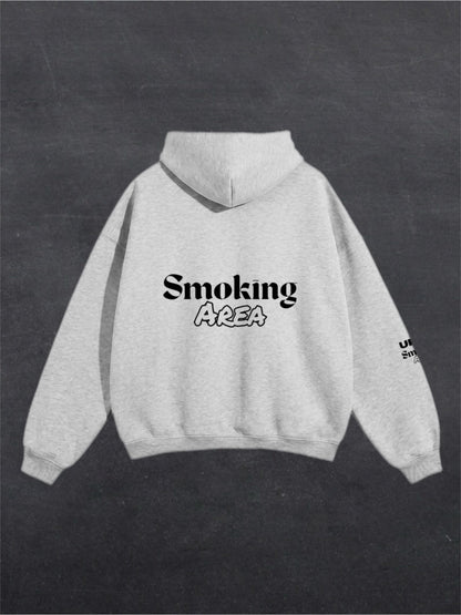 LIGHT SMOKING AREA UNISEX HOODIE - BACK PRINT (multiple colours)