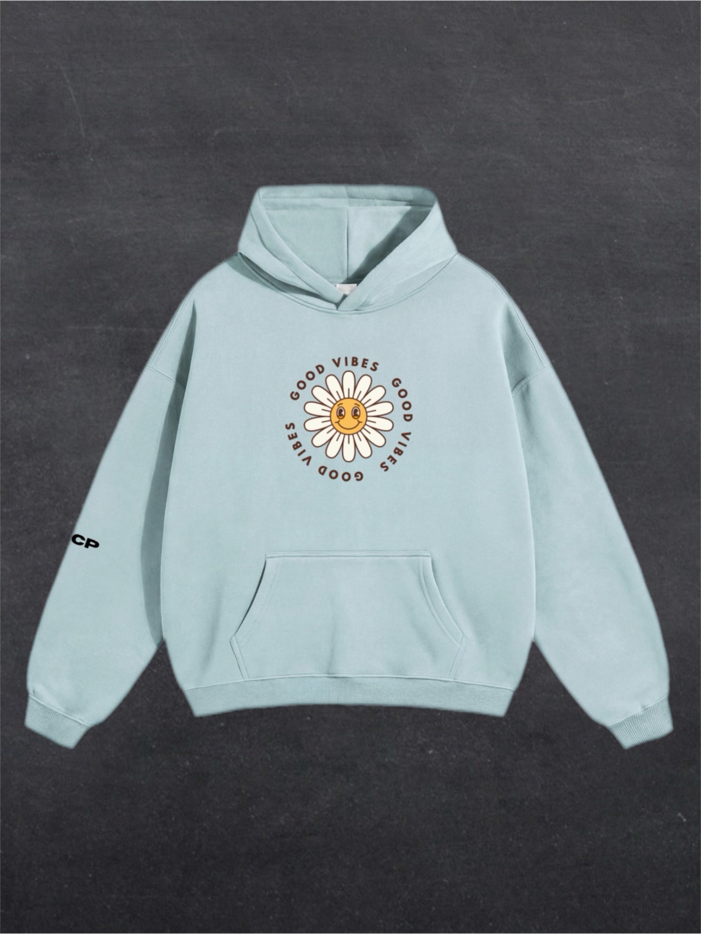 GOOD VIBES UNISEX HOODIE - FRONT PRINT (multiple colours)