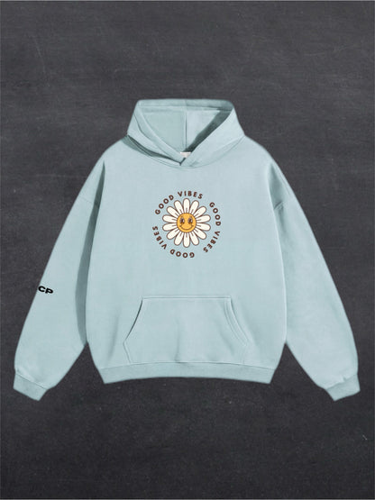 GOOD VIBES UNISEX HOODIE - FRONT PRINT (multiple colours)