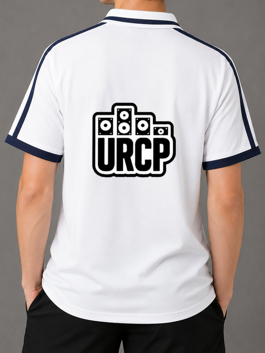 URCP UNISEX STRIPPED POLO (back design)