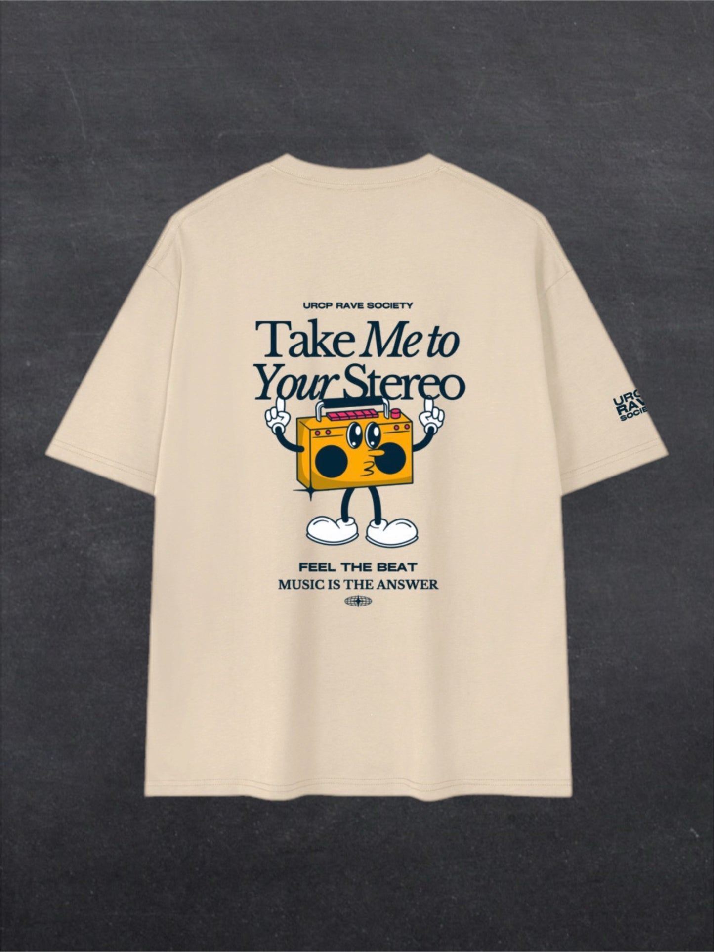 TAKE ME TO YOUR STEREO UNISEX TEE - BACK PRINT (multiple colours)