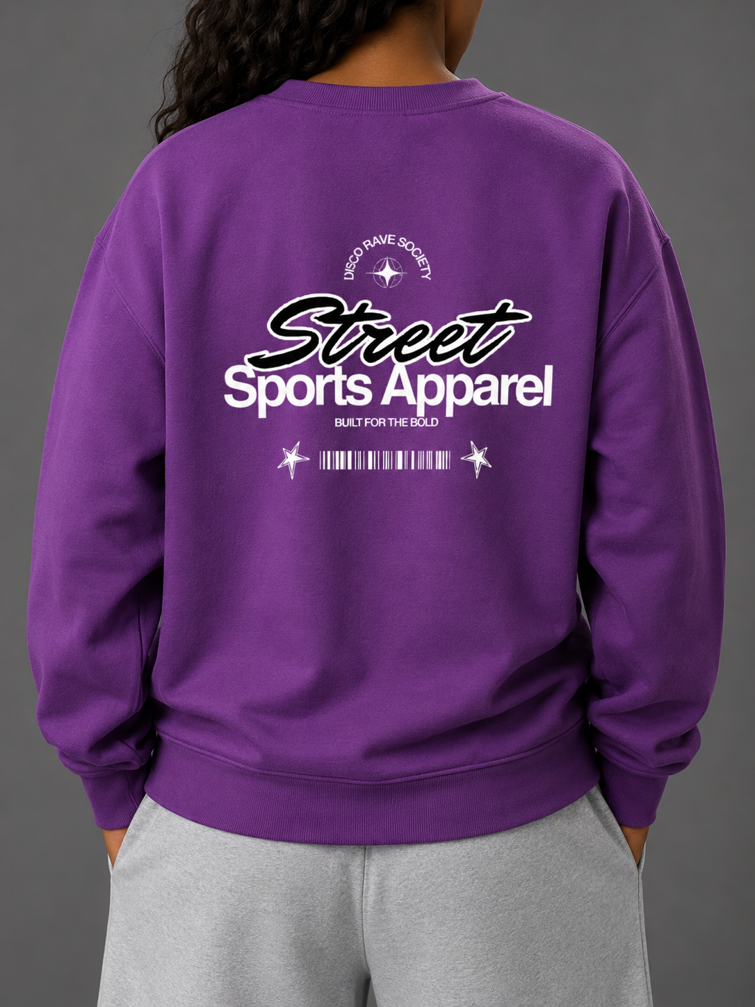 SPORTS APPAREL UNISEX SWEATSHIRT (back design)