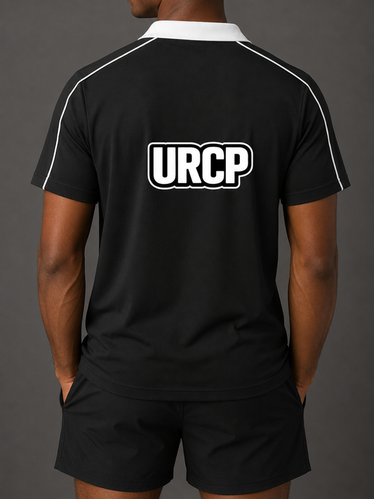URCP UNISEX RETRO LOOK POLO (back design)