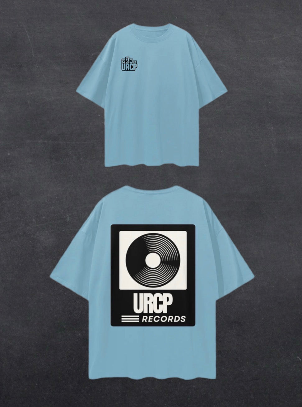 URCP RECORDS UNISEX TEE - BACK PRINT (multiple colours)