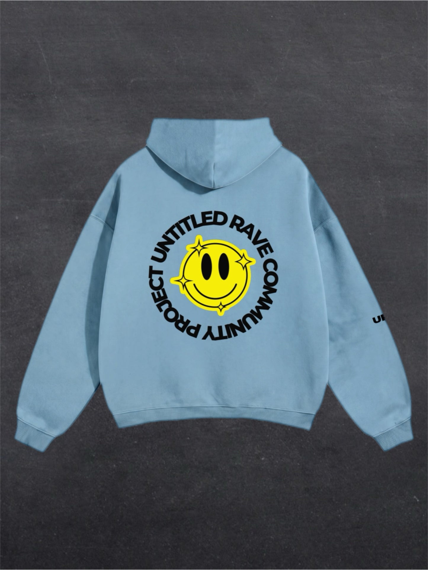 URCP SMILEY UNISEX HOODIE - BACK PRINT (multiple colours)