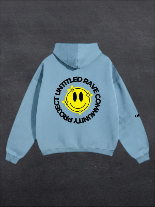 URCP SMILEY UNISEX HOODIE - BACK PRINT (multiple colours)