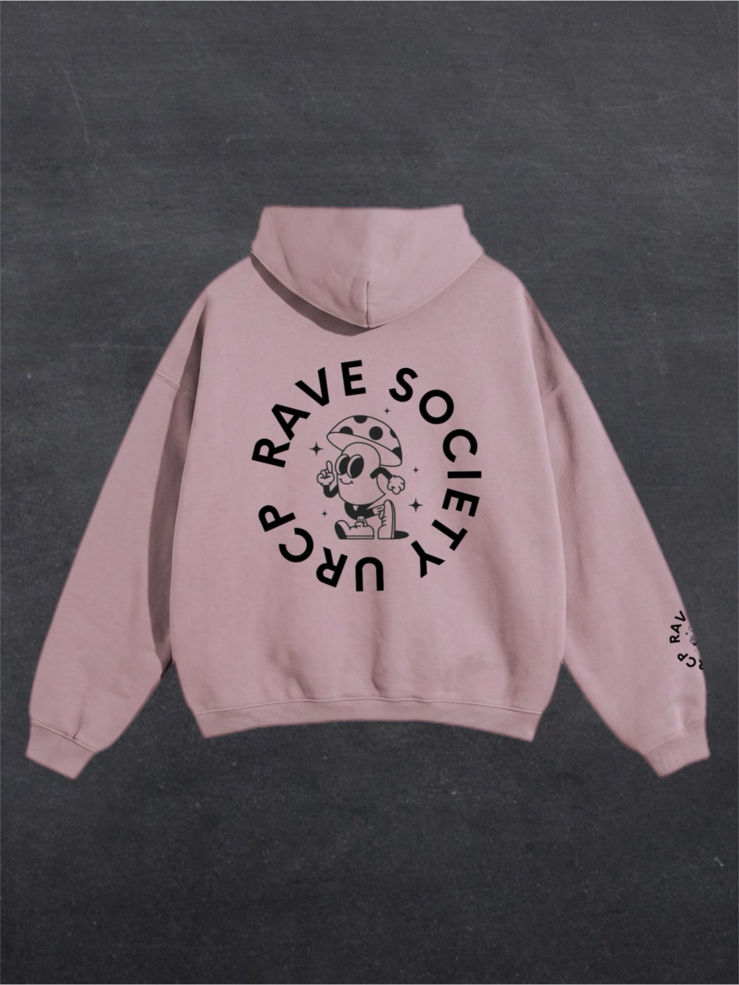 URCP MUSHROOM UNISEX HOODIE - BACK PRINT (multiple colours)