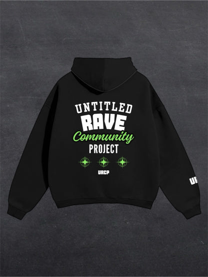 UNTITLED RAVE COMMUNITY PROJECT UNISEX HOODIE (back design)