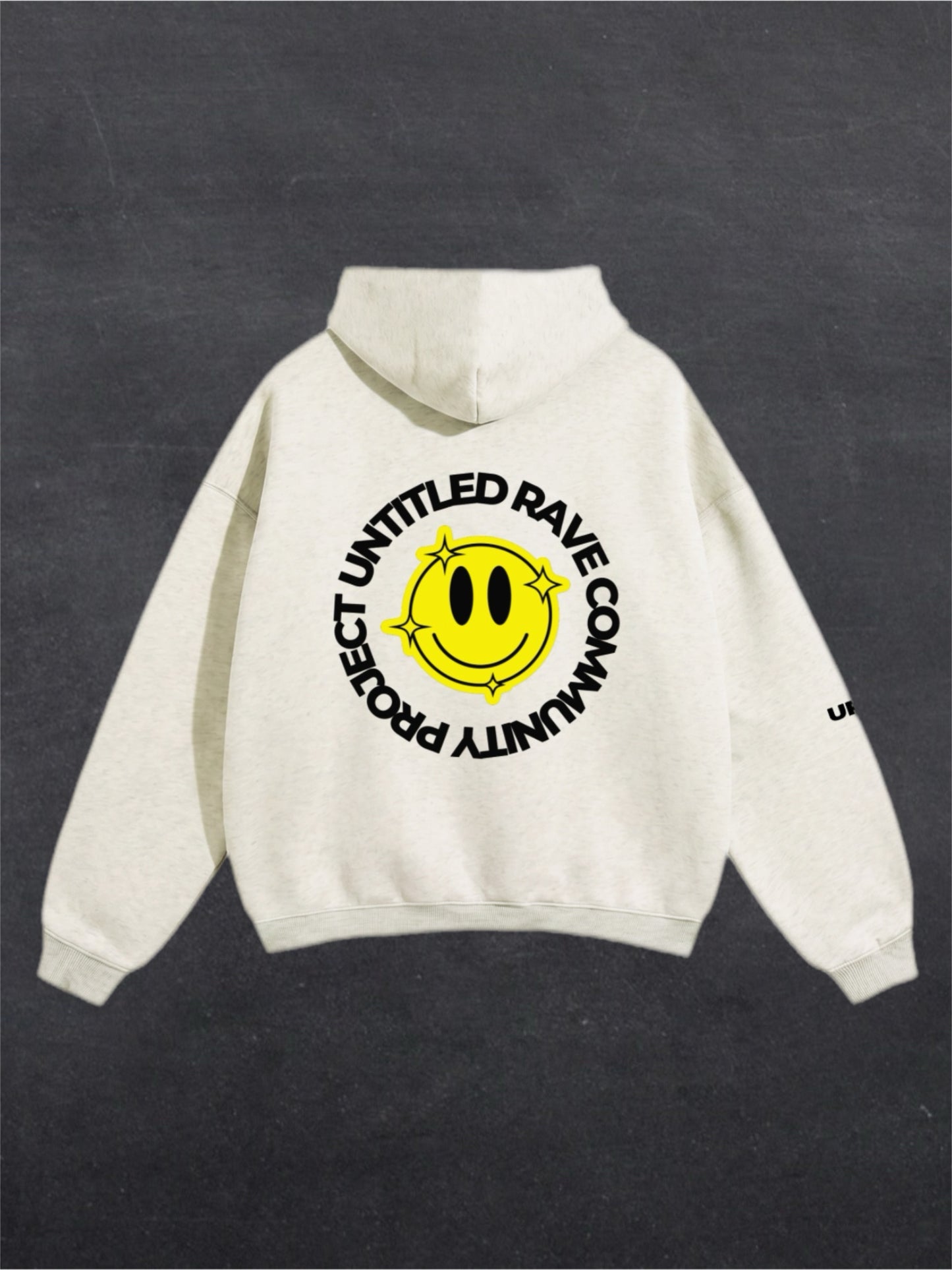 URCP SMILEY UNISEX HOODIE - BACK PRINT (multiple colours)